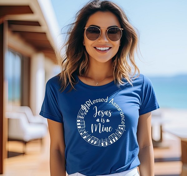 Blessed Assurance Made in USA Christian T-Shirt