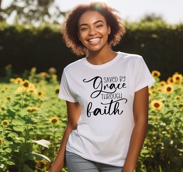 Ephesians 2:8 Made in USA Christian T-Shirt