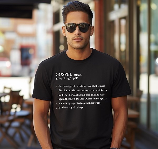Gospel Definition Made in USA Christian T-Shirt