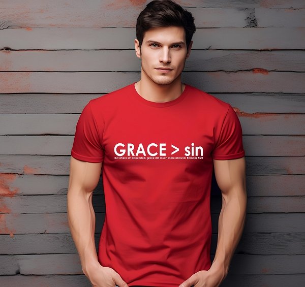 Grace is Greater Made in USA Christian T-Shirt