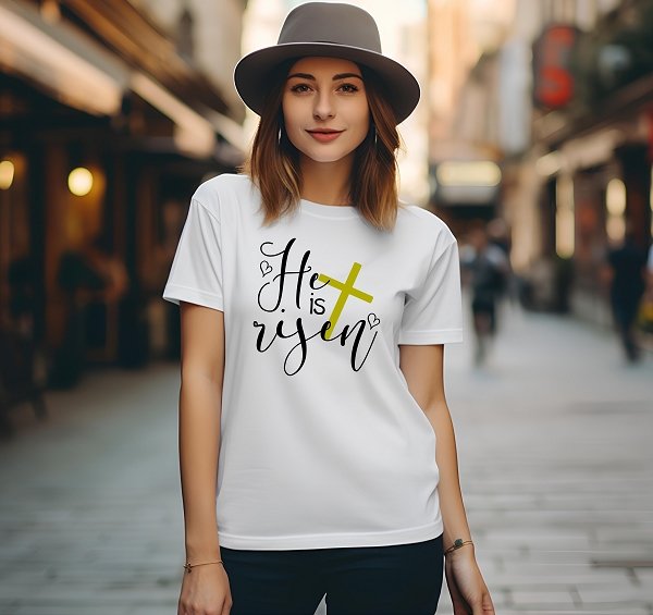 He is Risen Made in USA Christian T-Shirt