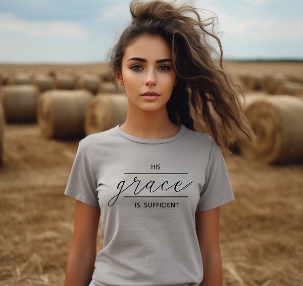 II Corinthians 12:9 Made in USA Christian T-Shirt
