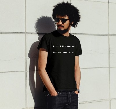 Morse Code Made in USA Christian T-Shirt