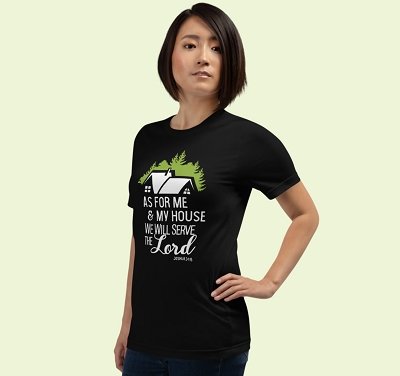 Joshua 24:15 Made in USA Christian T-Shirt